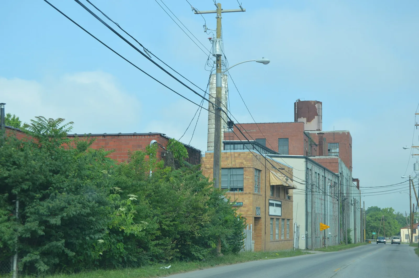 Buildings of the James E. Pepper Distillery complex along Manchester Street in Lexington's Distillery District
