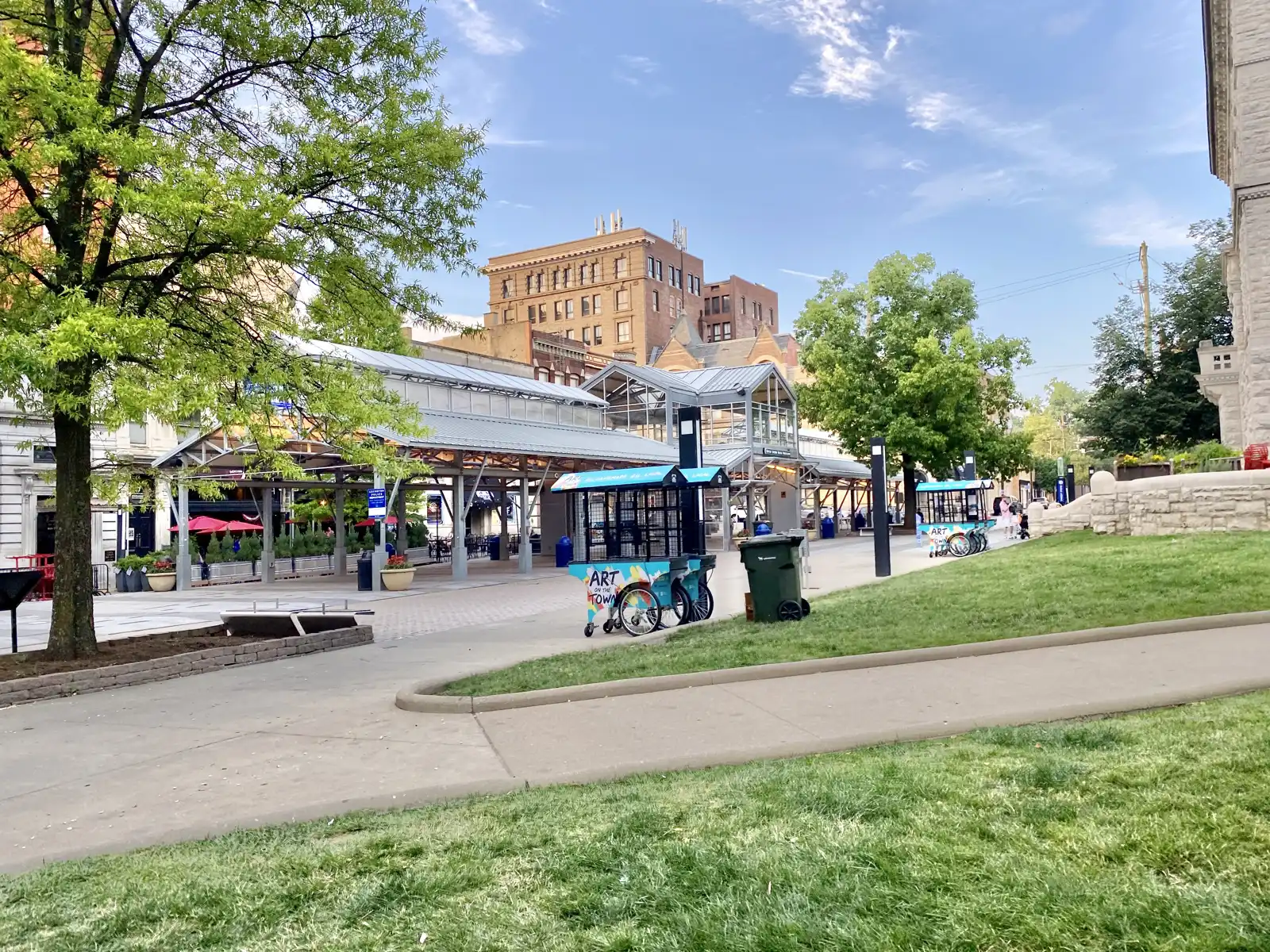 The Fifth Third Bank Market Pavilion in Henry A. Tandy Centennial Park, home of the Saturday Lexington Farmers Market