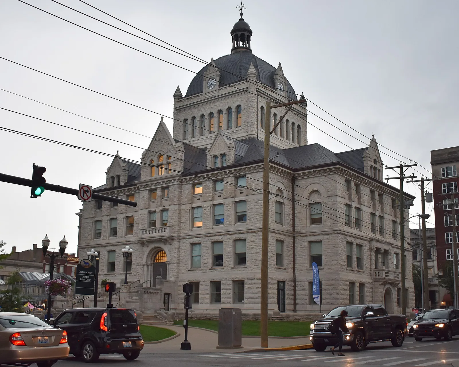 The Old Fayette County Courthouse on Main Street in downtown Lexington, where the city's Halloween Parade and Thriller reenactment are held
