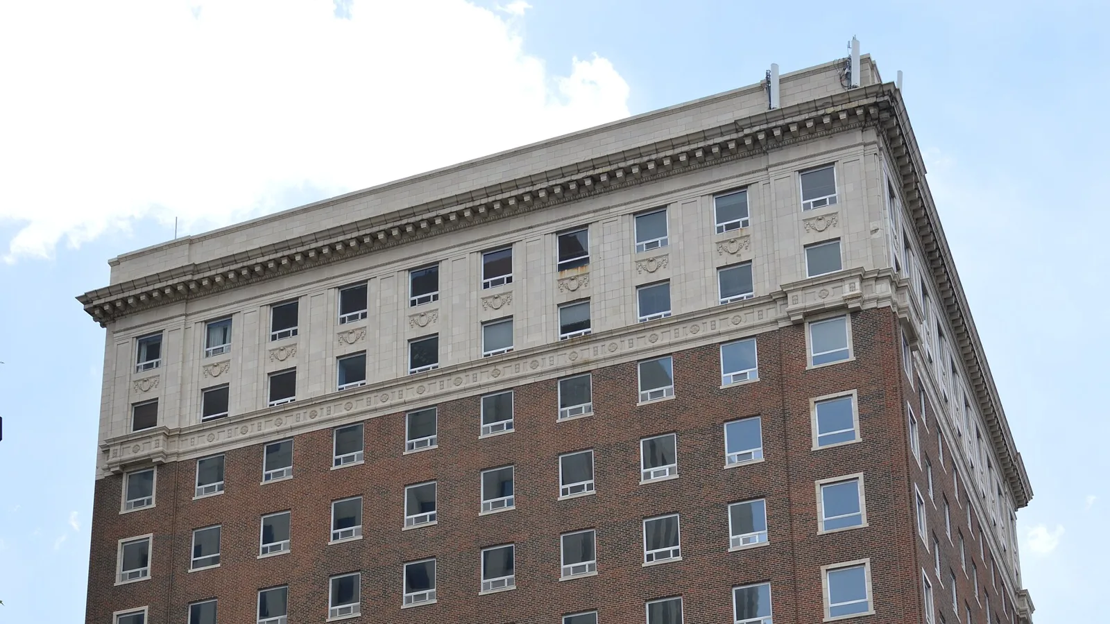 The Lexington-Fayette Urban County Government Center, the former Lafayette Hotel on East Main Street, where the mayor's office is