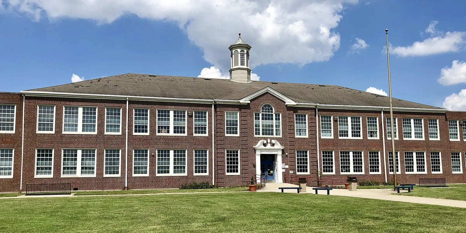 The main building of Lafayette High School on Reed Lane in Lexington