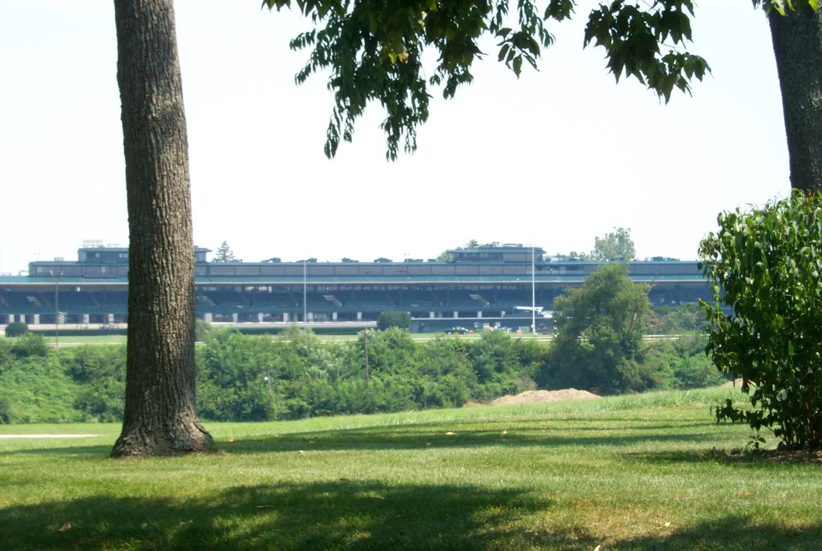 The grandstand at Keeneland Race Course in Lexington, where the Thoroughbred Classic 5K is run on Thanksgiving morning