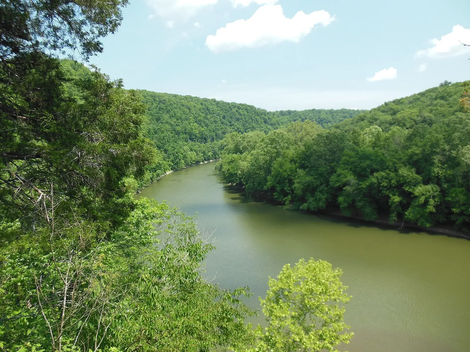 The Kentucky River palisades seen from the overlook at Raven Run Nature Sanctuary in Lexington